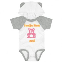 Infant Hooded Raglan Bodysuit with Ears