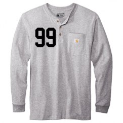 Unisex Carhartt Long Sleeve Henley Tee 