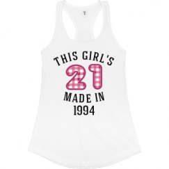 Ladies Slim Fit Racerback Tank Top