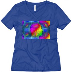 Ladies Relaxed Fit V-Neck Tee