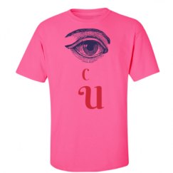 Unisex Ultra Cotton Safety Neon Crewneck Tee