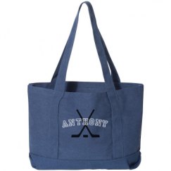 Seaside Cotton Canvas Pigment-Dyed Boat Tote Bag