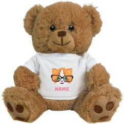Cutie-Cat Custom Name Teddy Bear