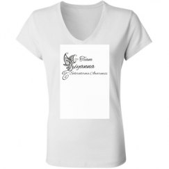 Ladies Slim Fit V-Neck Jersey Tee