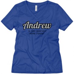 Ladies Relaxed Fit V-Neck Tee