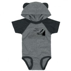 Infant Hooded Raglan Bodysuit with Ears