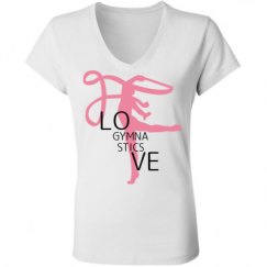 Ladies Slim Fit V-Neck Jersey Tee