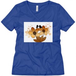 Ladies Relaxed Fit V-Neck Tee