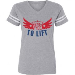 Ladies Relaxed Fit Vintage Sports Tee