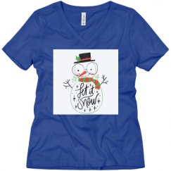 Ladies Relaxed Fit V-Neck Tee