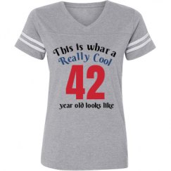 Ladies Relaxed Fit Vintage Sports Tee