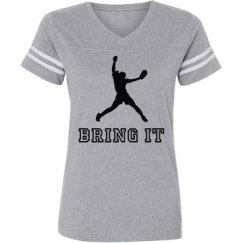 Ladies Relaxed Fit Vintage Sports Tee