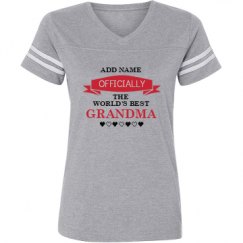 Ladies Relaxed Fit Vintage Sports Tee