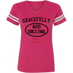 Ladies Relaxed Fit Vintage Sports Tee