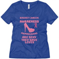 Ladies Relaxed Fit V-Neck Tee