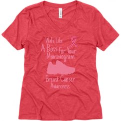 Ladies Relaxed Fit Super Soft Triblend V-Neck Tee