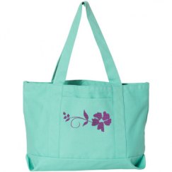 Seaside Cotton Canvas Pigment-Dyed Boat Tote Bag