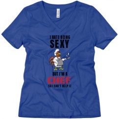 Ladies Relaxed Fit V-Neck Tee