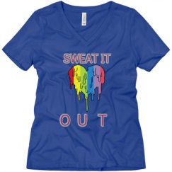 Ladies Relaxed Fit V-Neck Tee