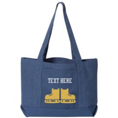 Seaside Cotton Canvas Pigment-Dyed Boat Tote Bag