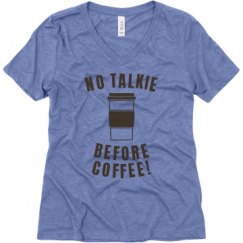 Ladies Relaxed Fit Super Soft Triblend V-Neck Tee