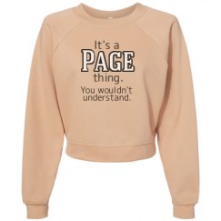 Women's Raglan Pullover Fleece