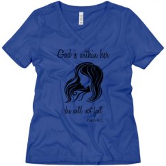 Ladies Relaxed Fit V-Neck Tee