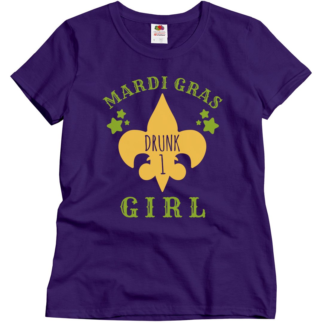 Mardi Gras Mouth Tee - Fleurty Girl