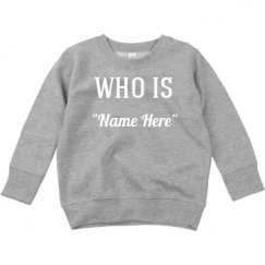 Toddler Crewneck Basic Promo Sweatshirt