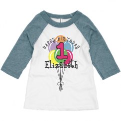 Toddler 3/4 Sleeve Raglan Tee