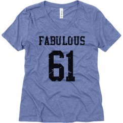 Ladies Relaxed Fit Super Soft Triblend V-Neck Tee